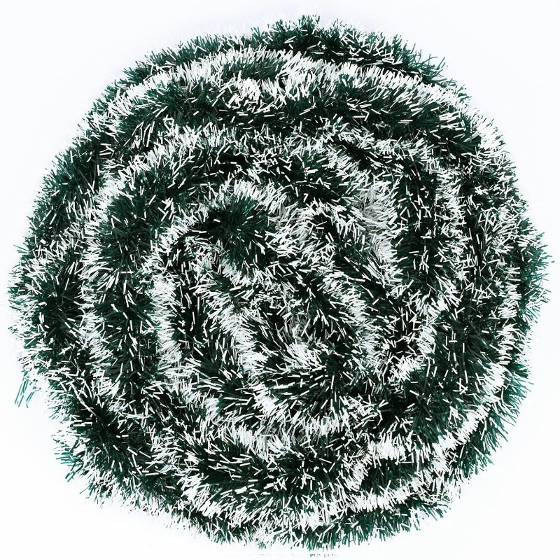 크리스마스 장식용 반짝이 리본, 녹색 줄무늬 리본, D - Tinsel Garland Decoration 리뷰 및 가격