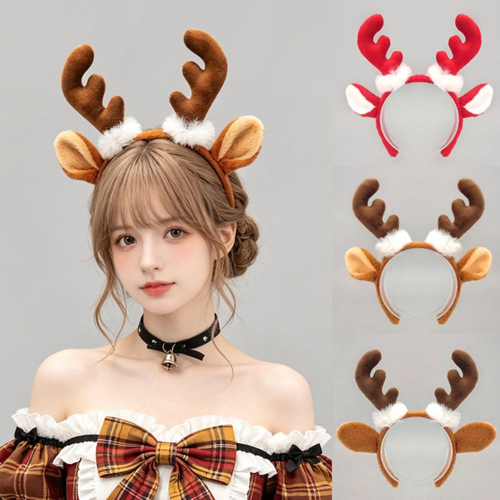 귀여운 크리스마스 순록 뿔 머리장식, 뿔 귀 디테일이  - Reindeer Antlers Headband 리뷰 및 가격