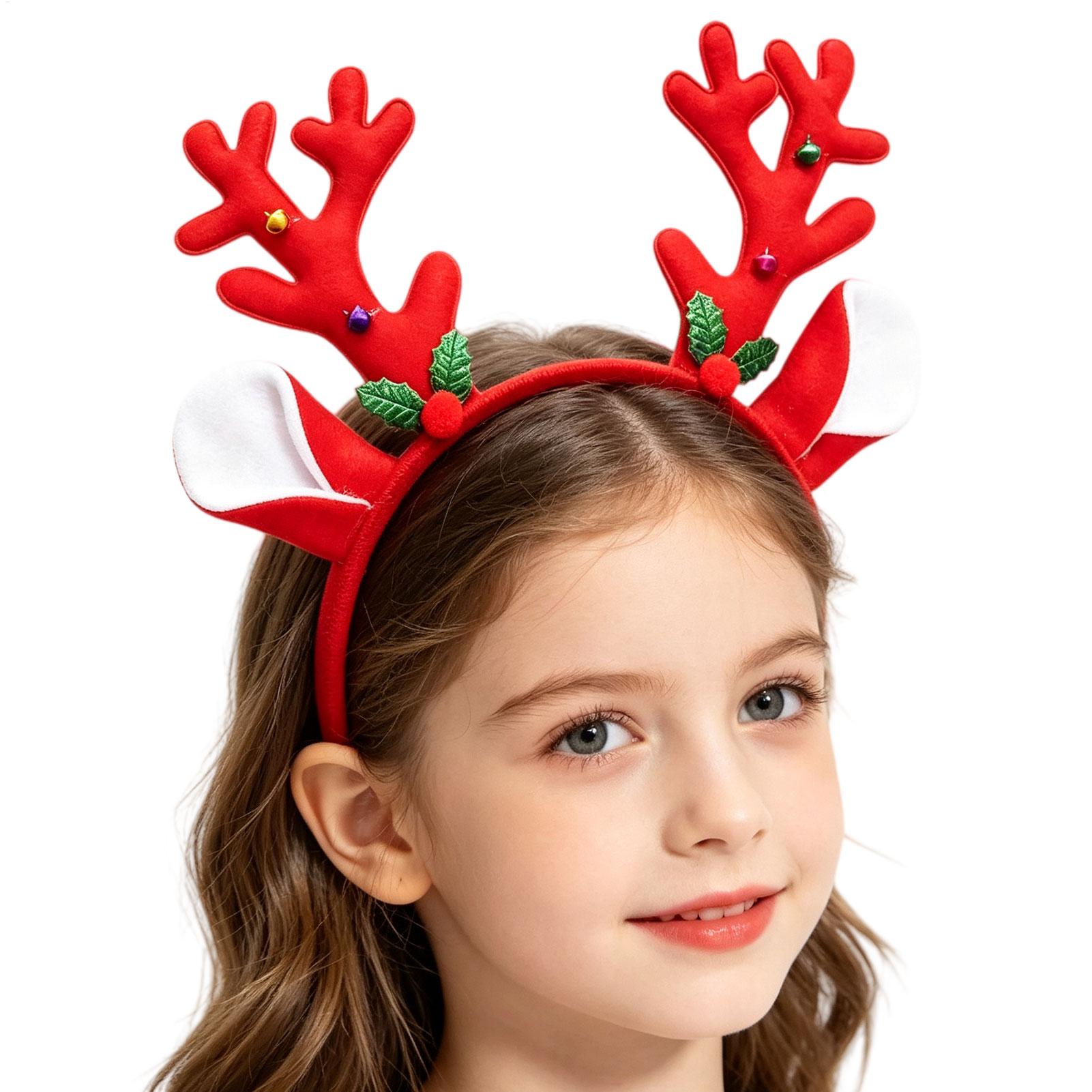 크리스마스 장식용 뿔 머리띠, 파티용, 의상용, 만화풍 - Reindeer Antlers Headband 리뷰 및 가격
