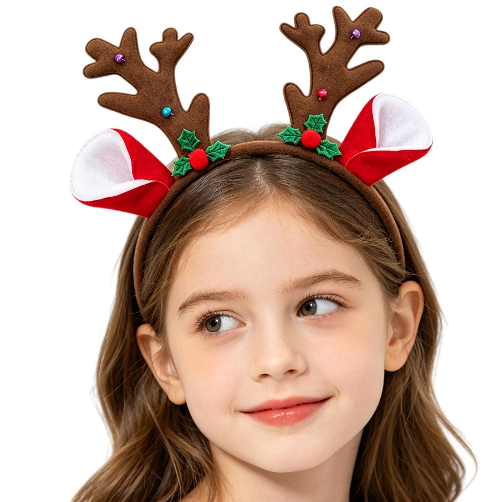 크리스마스 장식용 뿔 머리띠, 파티용, 의상용, 만화풍 - Reindeer Antlers Headband 리뷰 및 가격