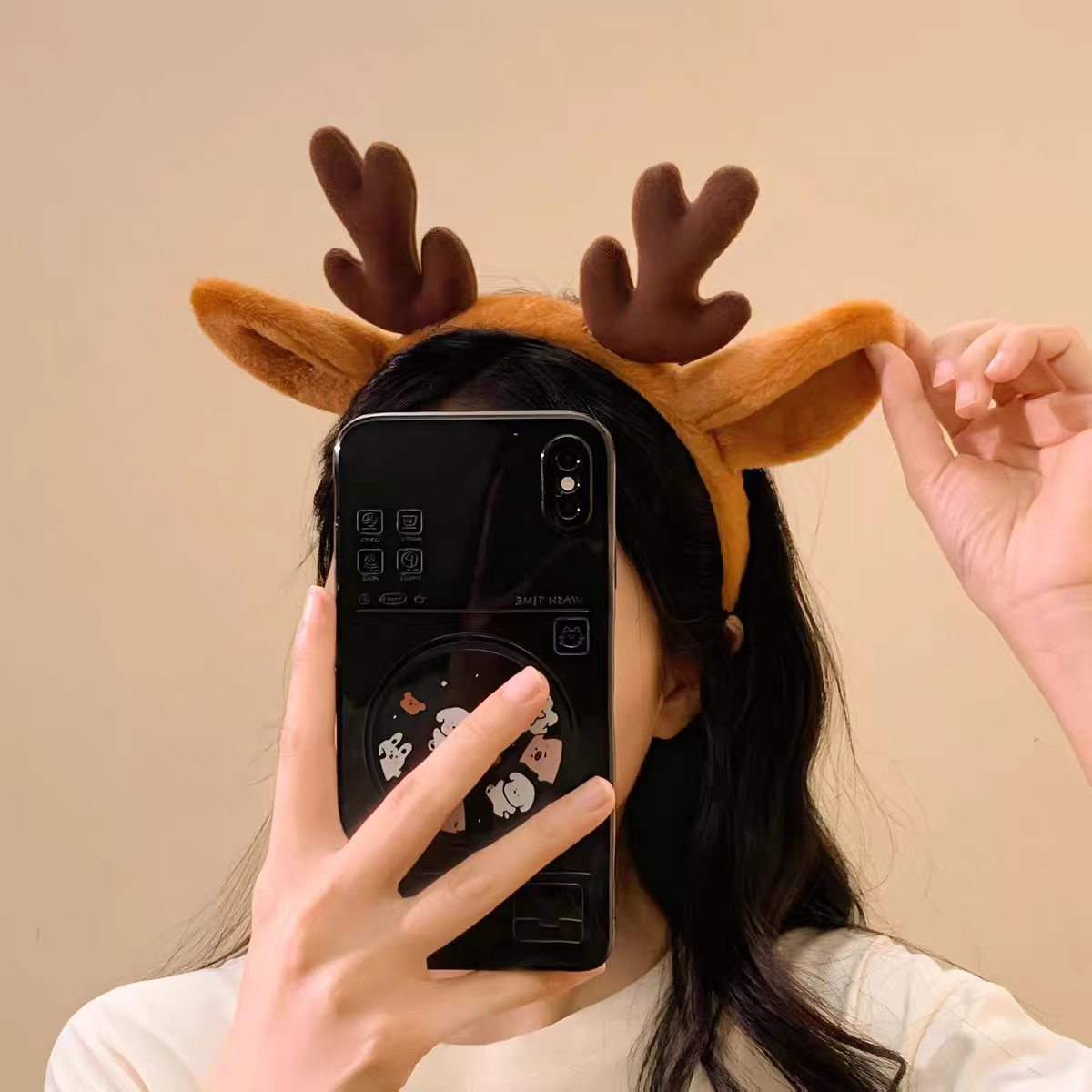 크리스마스 의상 눈송이 사슴 귀와 뿔 머리띠 코스프레  - Reindeer Antlers Headband 리뷰 및 가격