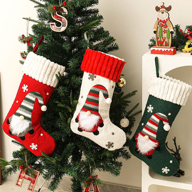 새로운 디자인의 부드러운 소재 크리스마스 장식용 양말, - Christmas Stocking Hanging 리뷰 및 가격